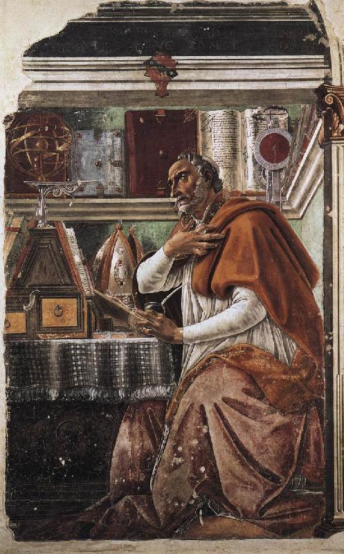 BOTTICELLI, Sandro St Augustine fdgdf oil painting picture